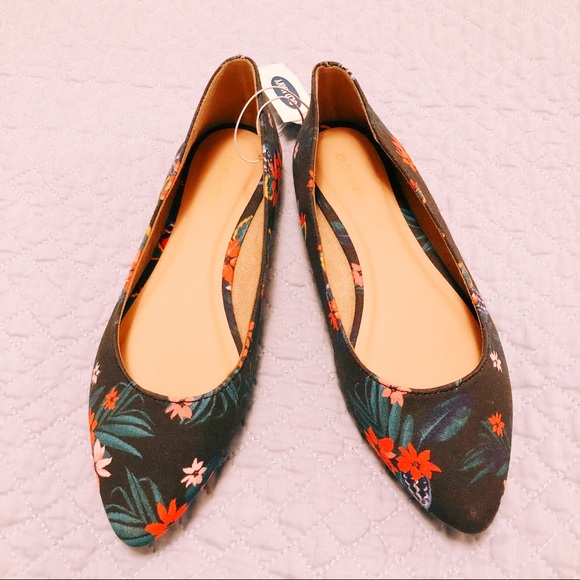 Old Navy Shoes - Floral Ballet Flats- Old Navy